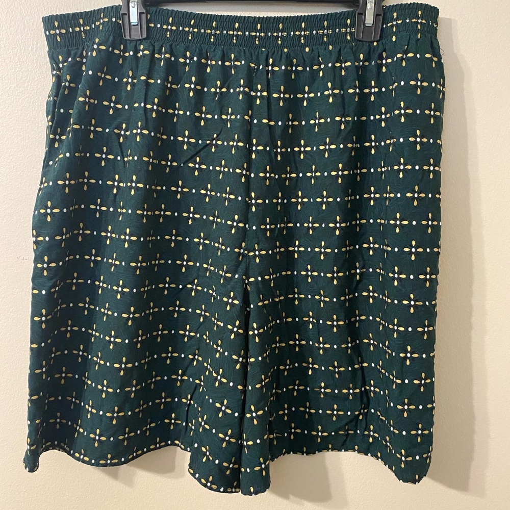 Vintage VTG 1980s Box Office Womens Forest Green Bermuda Shorts Size 20W